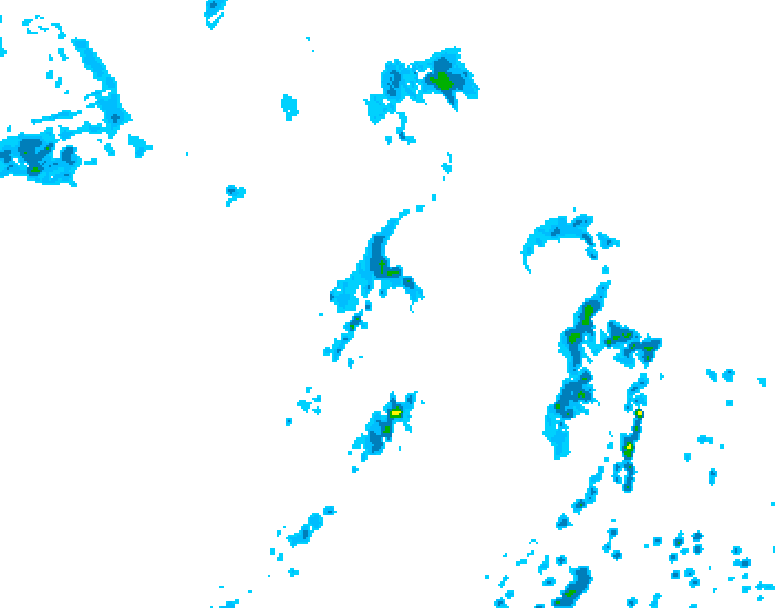 GDPS precipitation 048 hour forecast chart for Canada based on 2026/08/02 0000Z data