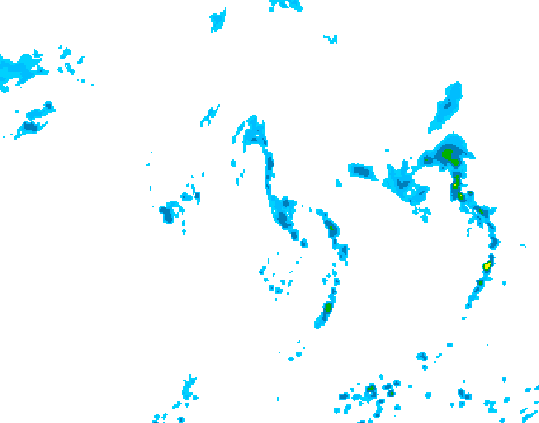 GDPS precipitation 072 hour forecast chart for Canada based on 2026/08/02 0000Z data