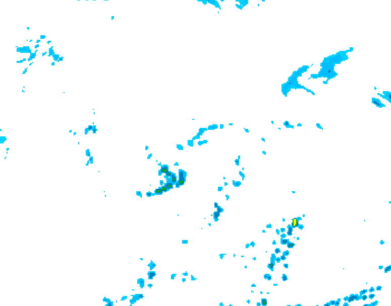 GDPS precipitation 120 hour forecast chart for Canada based on 2026/08/02 0000Z data