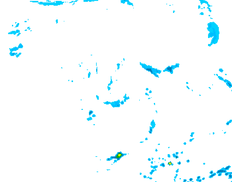 GDPS precipitation 078 hour forecast chart for Canada based on 2026/08/02 1200Z data