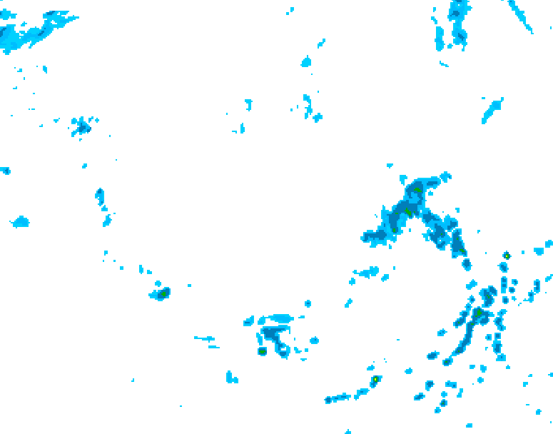 GDPS precipitation 210 hour forecast chart for Canada based on 2026/08/02 1200Z data