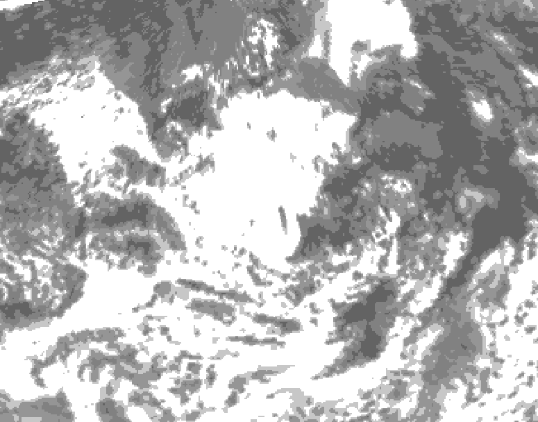 GDPS total cloud 216 hour forecast chart for Canada based on 2026/08/02 0000Z data