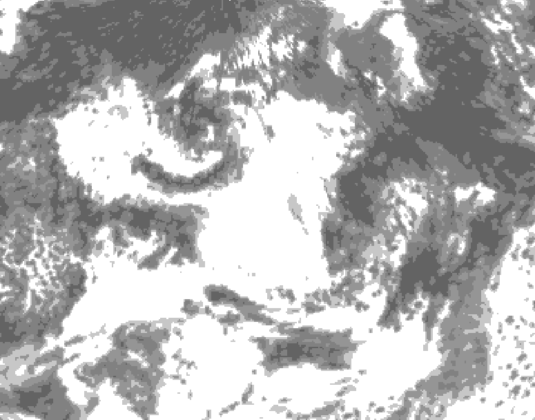 GDPS total cloud 234 hour forecast chart for Canada based on 2026/08/02 0000Z data