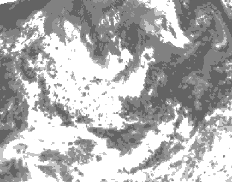 GDPS total cloud 210 hour forecast chart for Canada based on 2026/08/02 1200Z data