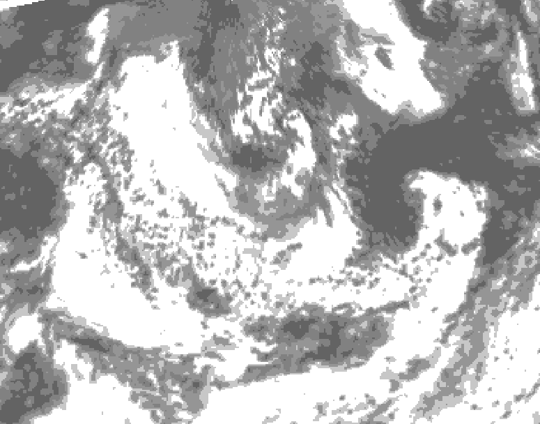 GDPS total cloud 228 hour forecast chart for Canada based on 2026/08/02 1200Z data