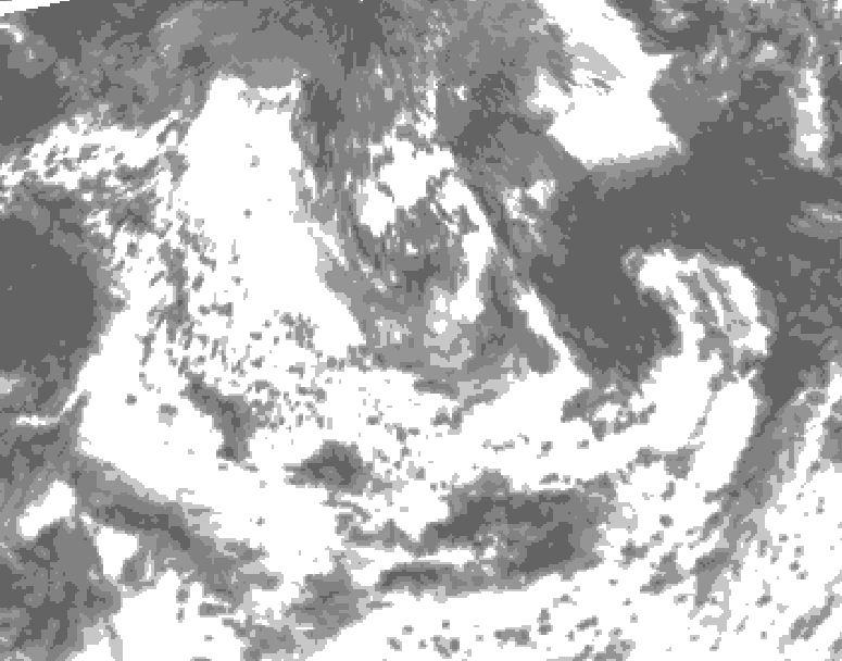 GDPS total cloud 234 hour forecast chart for Canada based on 2026/08/02 1200Z data