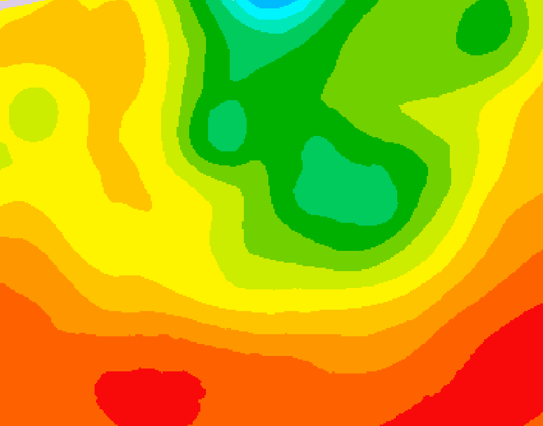 GDPS 500 millibar geopotential height 192 hour forecast chart for Canada based on 2026/08/03 0000Z data