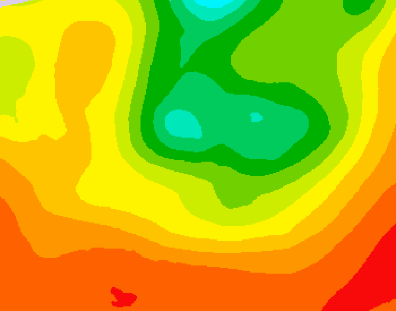 GDPS 500 millibar geopotential height 216 hour forecast chart for Canada based on 2026/08/03 0000Z data