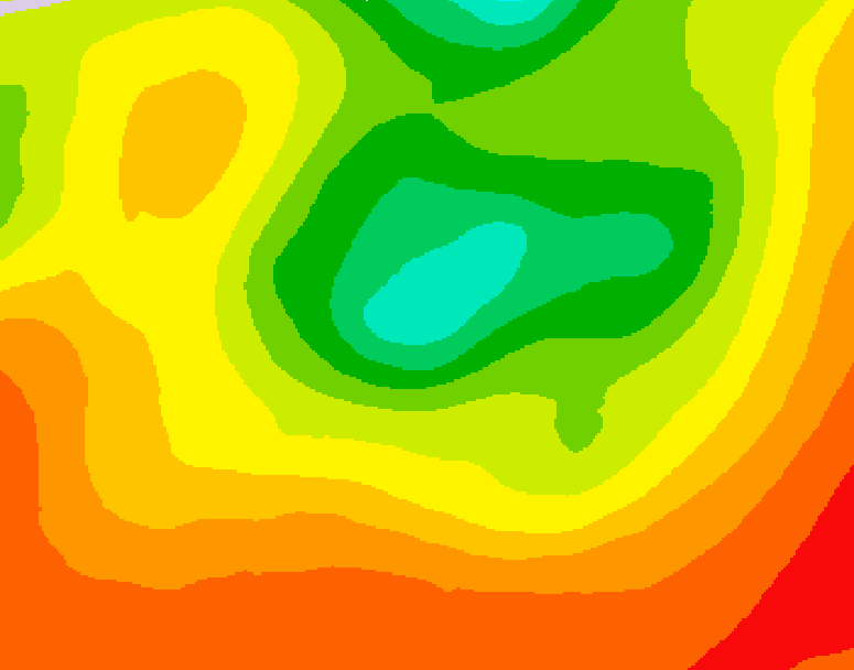 GDPS 500 millibar geopotential height 234 hour forecast chart for Canada based on 2026/08/03 0000Z data