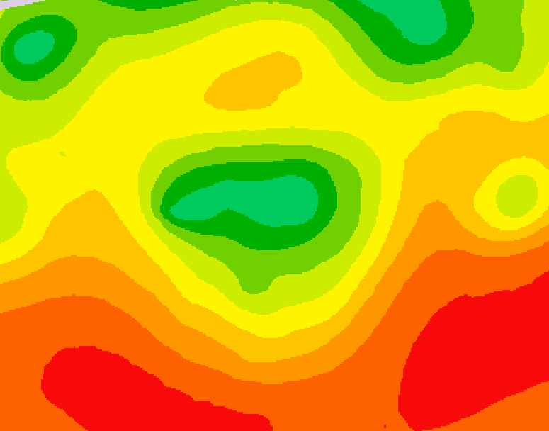 GDPS 500 millibar geopotential height 066 hour forecast chart for Canada based on 2026/08/03 1200Z data