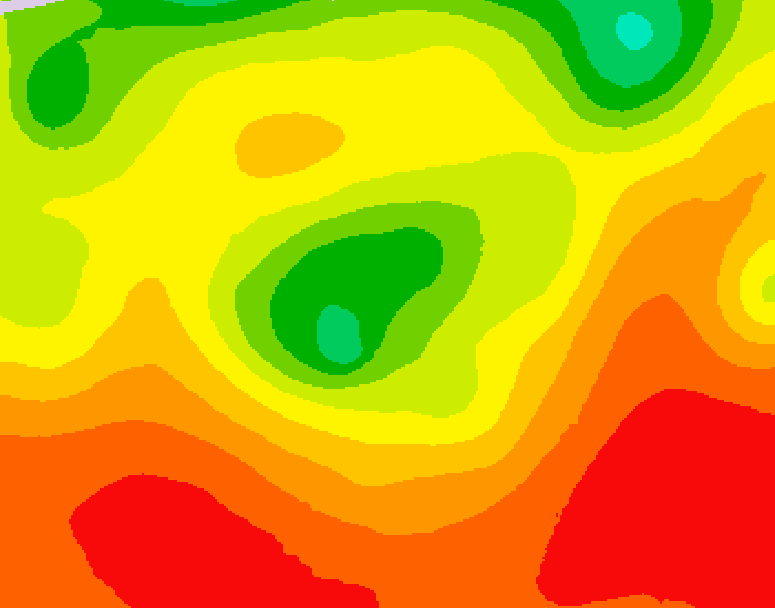 GDPS 500 millibar geopotential height 084 hour forecast chart for Canada based on 2026/08/03 1200Z data