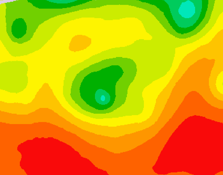 GDPS 500 millibar geopotential height 090 hour forecast chart for Canada based on 2026/08/03 1200Z data