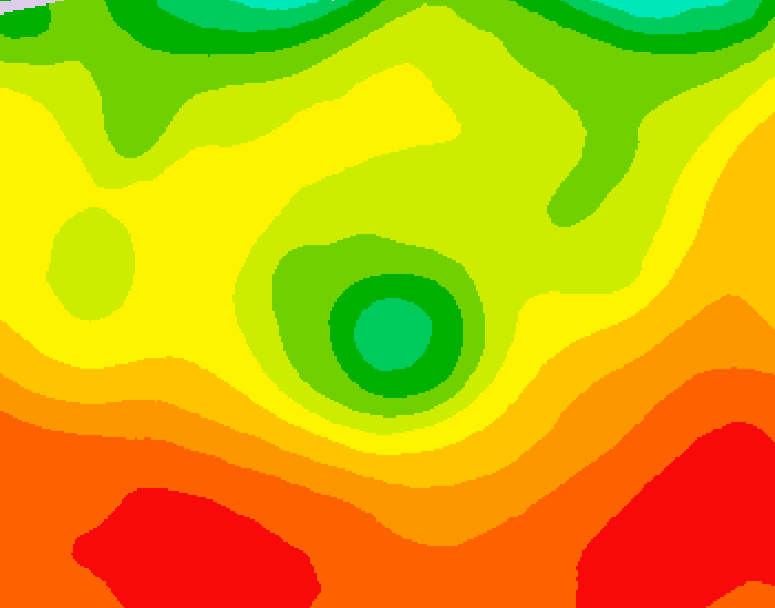 GDPS 500 millibar geopotential height 120 hour forecast chart for Canada based on 2026/08/03 1200Z data