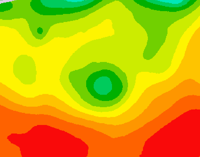 GDPS 500 millibar geopotential height 126 hour forecast chart for Canada based on 2026/08/03 1200Z data