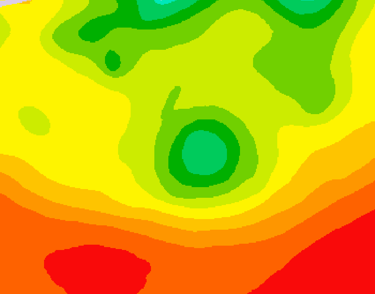 GDPS 500 millibar geopotential height 150 hour forecast chart for Canada based on 2026/08/03 1200Z data