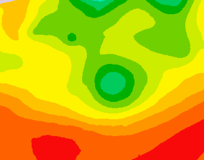 GDPS 500 millibar geopotential height 162 hour forecast chart for Canada based on 2026/08/03 1200Z data
