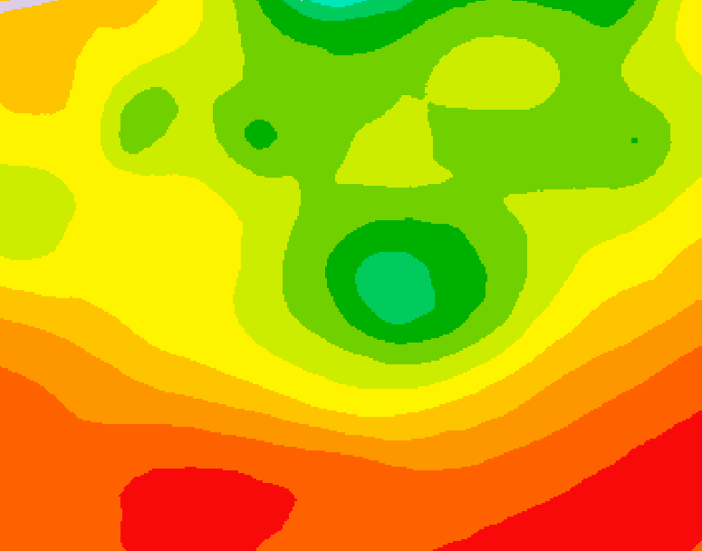 GDPS 500 millibar geopotential height 174 hour forecast chart for Canada based on 2026/08/03 1200Z data