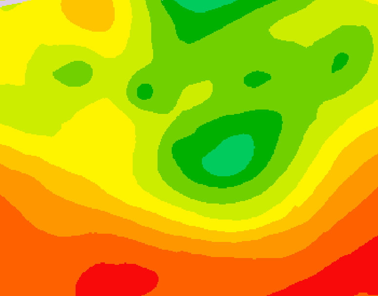 GDPS 500 millibar geopotential height 198 hour forecast chart for Canada based on 2026/08/03 1200Z data