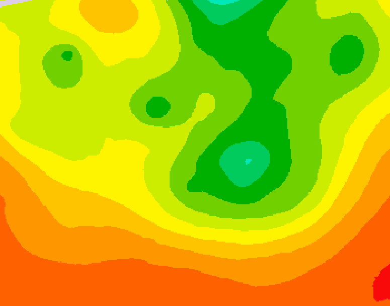 GDPS 500 millibar geopotential height 216 hour forecast chart for Canada based on 2026/08/03 1200Z data