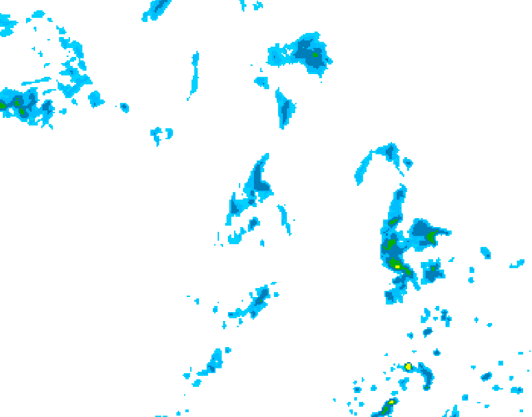 GDPS precipitation 024 hour forecast chart for Canada based on 2026/08/03 0000Z data