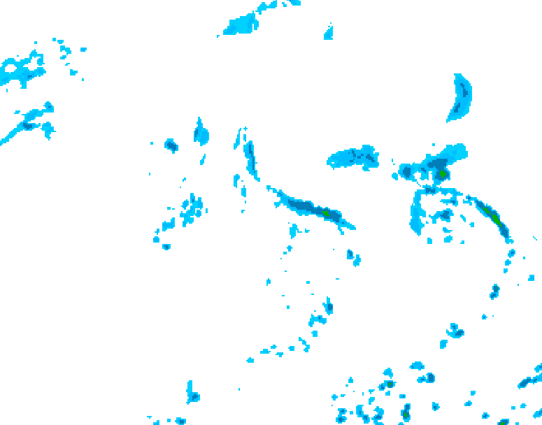 GDPS precipitation 048 hour forecast chart for Canada based on 2026/08/03 0000Z data