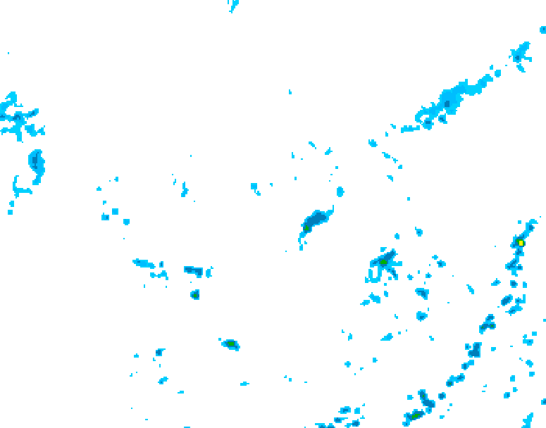GDPS precipitation 234 hour forecast chart for Canada based on 2026/08/03 0000Z data
