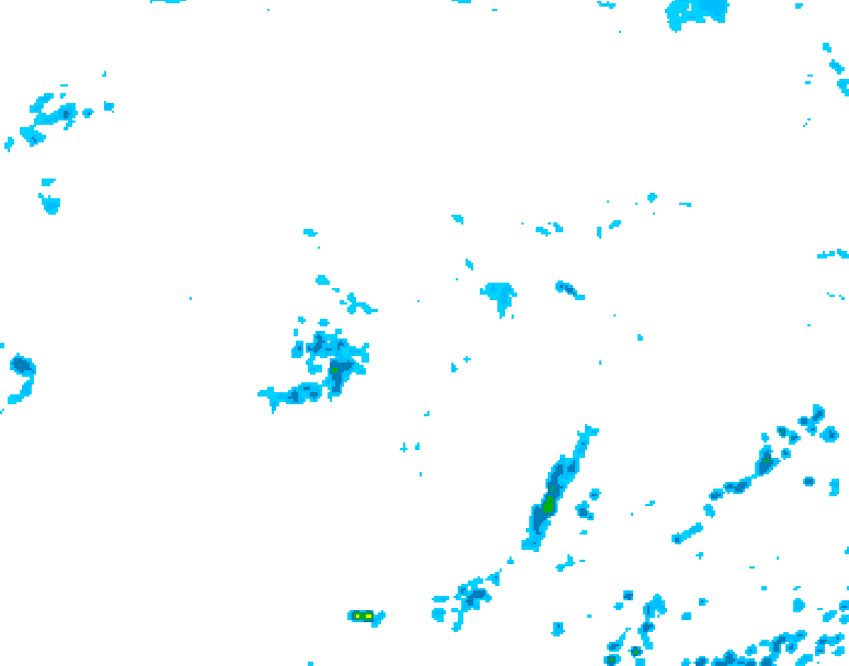 GDPS precipitation 072 hour forecast chart for Canada based on 2026/08/03 1200Z data