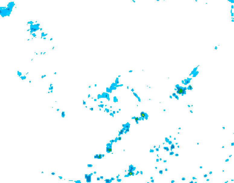 GDPS precipitation 108 hour forecast chart for Canada based on 2026/08/03 1200Z data