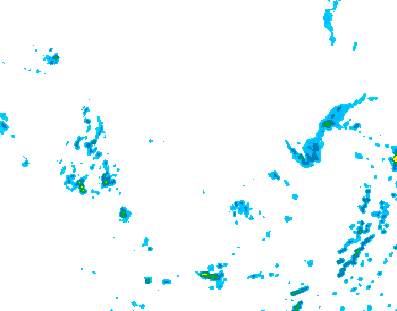 GDPS precipitation 234 hour forecast chart for Canada based on 2026/08/03 1200Z data