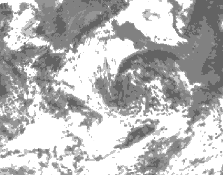 GDPS total cloud 168 hour forecast chart for Canada based on 2026/08/03 0000Z data