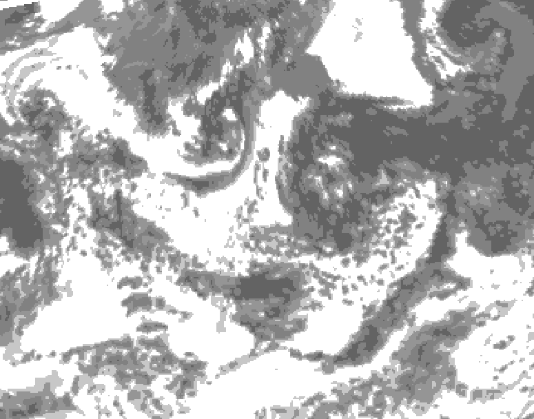 GDPS total cloud 192 hour forecast chart for Canada based on 2026/08/03 0000Z data