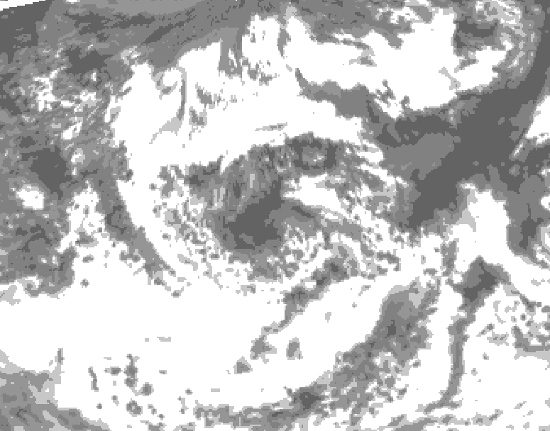 GDPS total cloud 108 hour forecast chart for Canada based on 2026/08/03 1200Z data