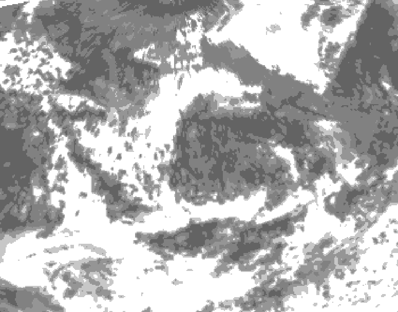 GDPS total cloud 168 hour forecast chart for Canada based on 2026/08/03 1200Z data