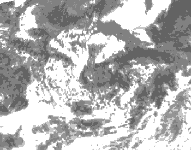 GDPS total cloud 204 hour forecast chart for Canada based on 2026/08/03 1200Z data
