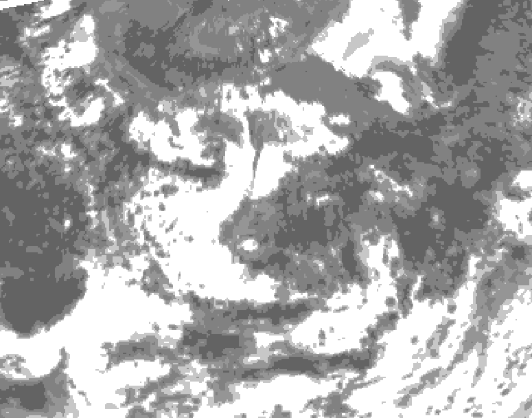 GDPS total cloud 216 hour forecast chart for Canada based on 2026/08/03 1200Z data
