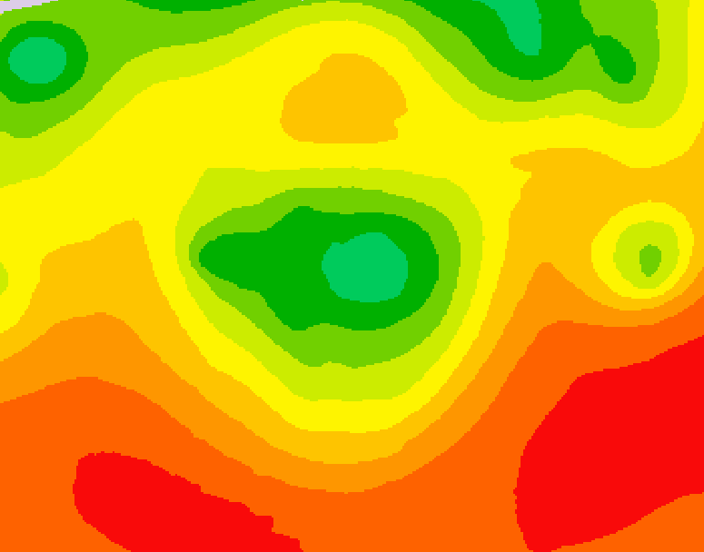 GDPS 500 millibar geopotential height 048 hour forecast chart for Canada based on 2026/08/04 0000Z data
