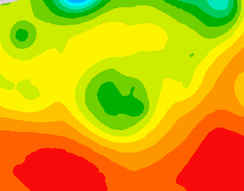 GDPS 500 millibar geopotential height 096 hour forecast chart for Canada based on 2026/08/04 0000Z data