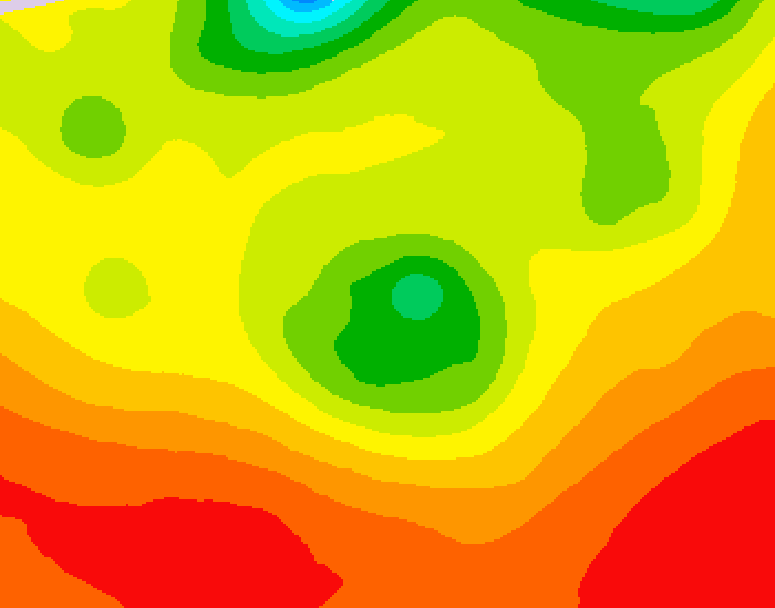 GDPS 500 millibar geopotential height 120 hour forecast chart for Canada based on 2026/08/04 0000Z data