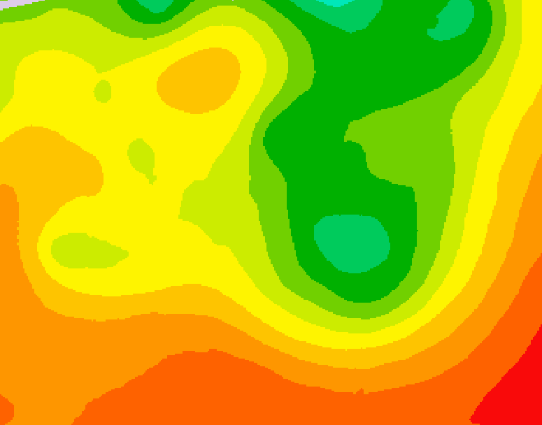 GDPS 500 millibar geopotential height 216 hour forecast chart for Canada based on 2026/08/04 0000Z data