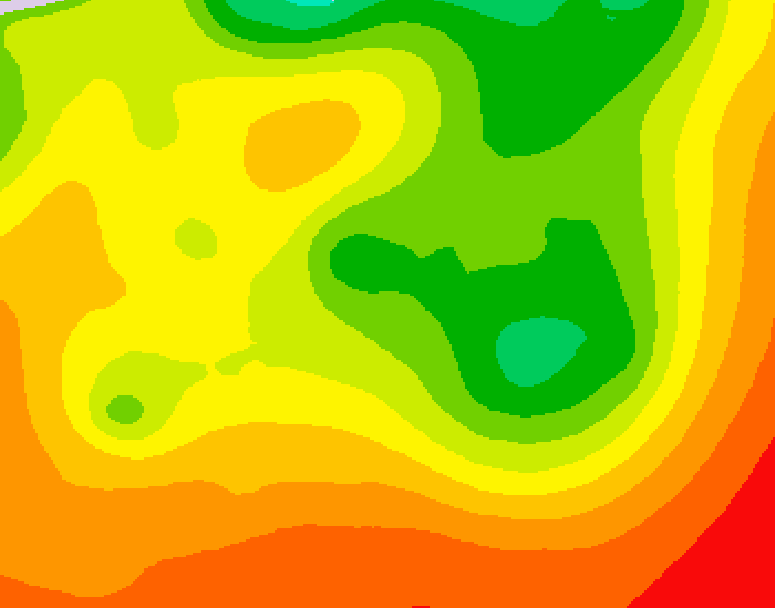 GDPS 500 millibar geopotential height 234 hour forecast chart for Canada based on 2026/08/04 0000Z data