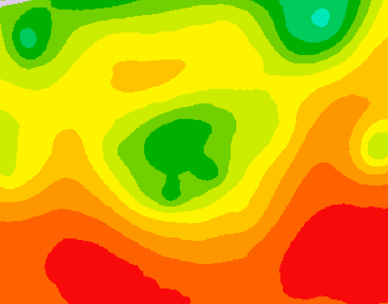GDPS 500 millibar geopotential height 060 hour forecast chart for Canada based on 2026/08/04 1200Z data