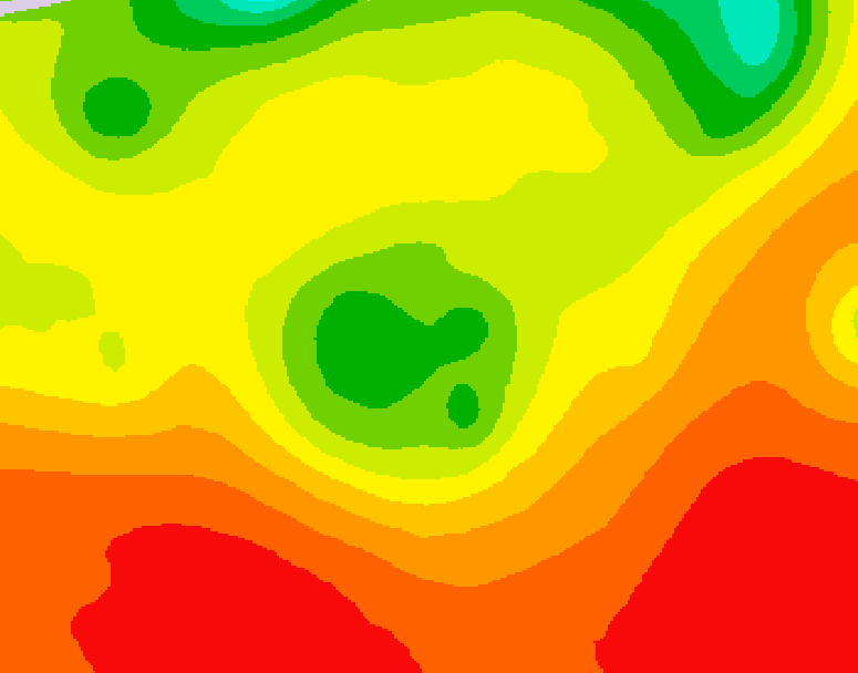 GDPS 500 millibar geopotential height 078 hour forecast chart for Canada based on 2026/08/04 1200Z data