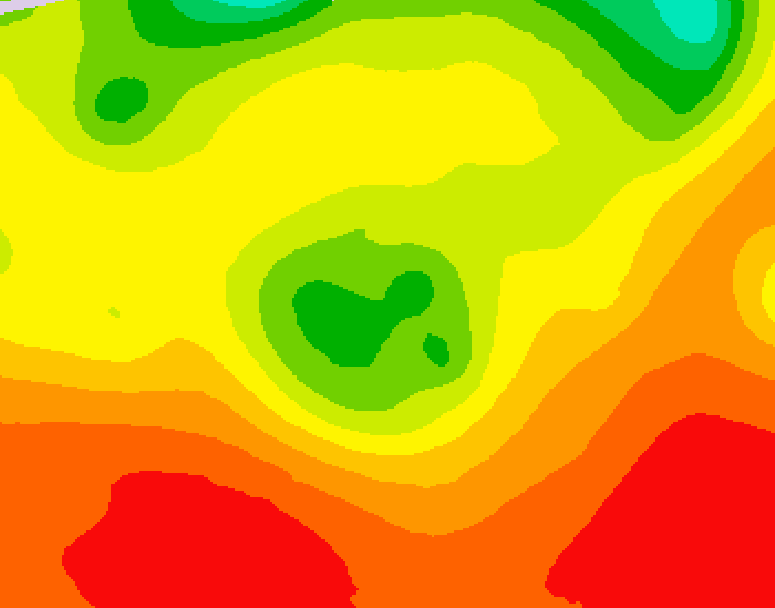 GDPS 500 millibar geopotential height 084 hour forecast chart for Canada based on 2026/08/04 1200Z data