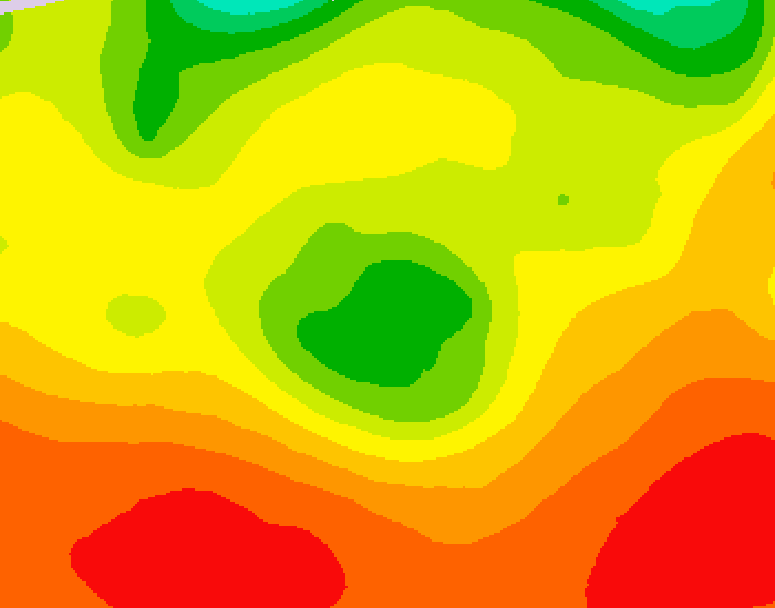 GDPS 500 millibar geopotential height 096 hour forecast chart for Canada based on 2026/08/04 1200Z data