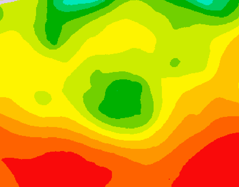 GDPS 500 millibar geopotential height 102 hour forecast chart for Canada based on 2026/08/04 1200Z data