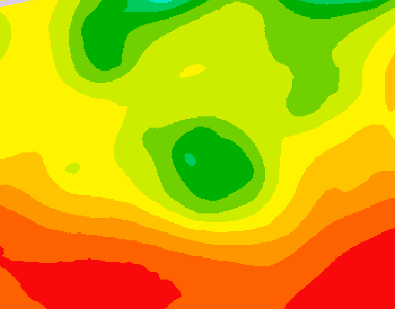 GDPS 500 millibar geopotential height 114 hour forecast chart for Canada based on 2026/08/04 1200Z data