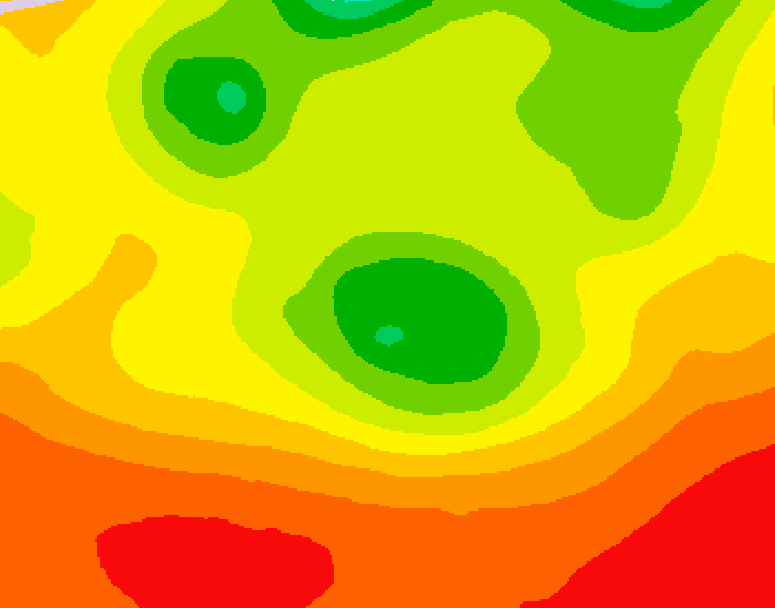 GDPS 500 millibar geopotential height 126 hour forecast chart for Canada based on 2026/08/04 1200Z data