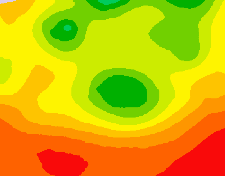 GDPS 500 millibar geopotential height 132 hour forecast chart for Canada based on 2026/08/04 1200Z data
