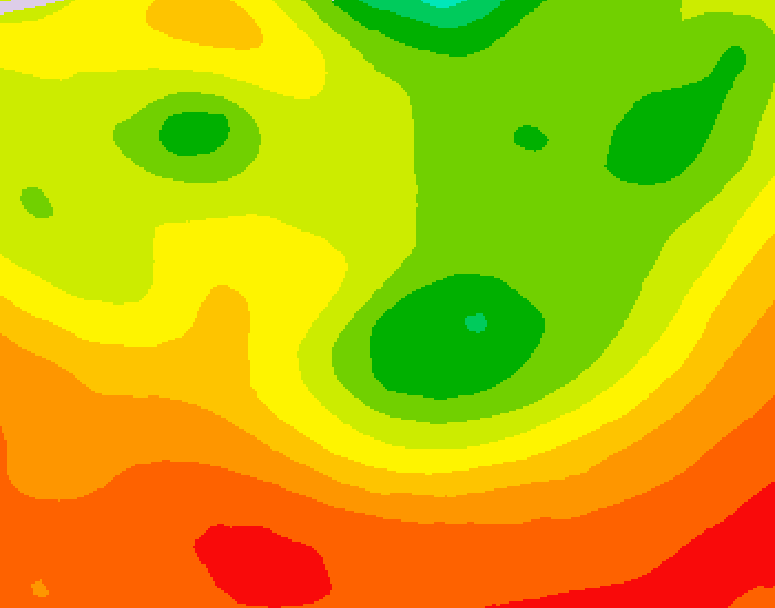GDPS 500 millibar geopotential height 174 hour forecast chart for Canada based on 2026/08/04 1200Z data