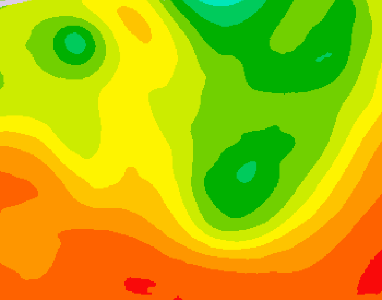 GDPS 500 millibar geopotential height 198 hour forecast chart for Canada based on 2026/08/04 1200Z data